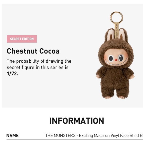 POP MART Labubu Exciting Macaron The Monsters Toffee - Preloved - Picture 9 of 10